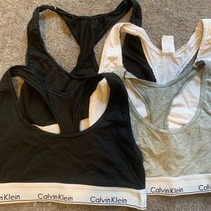 4 medium Calvin Klein sports bras